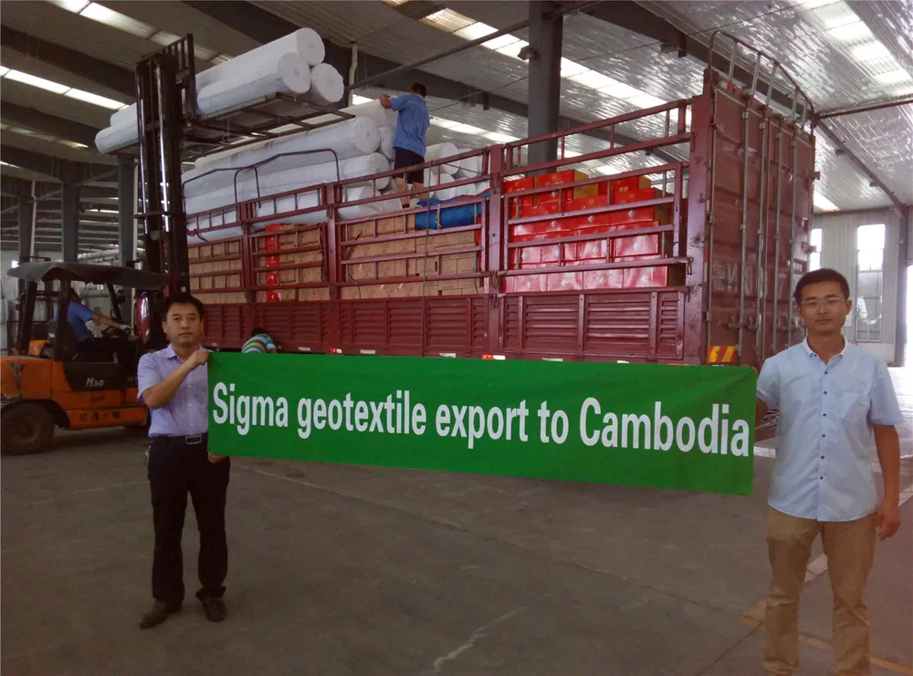 Ekspor geotextile ke Kamboja
