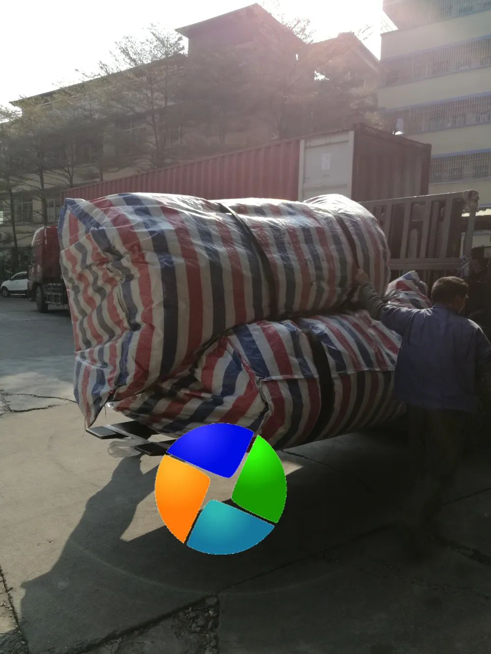 Ekspor pond liner ke Ghana