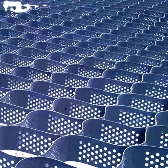 Geocell HDPE Bertekstur Berlubang (Textured Perforated HDPE Geocell)