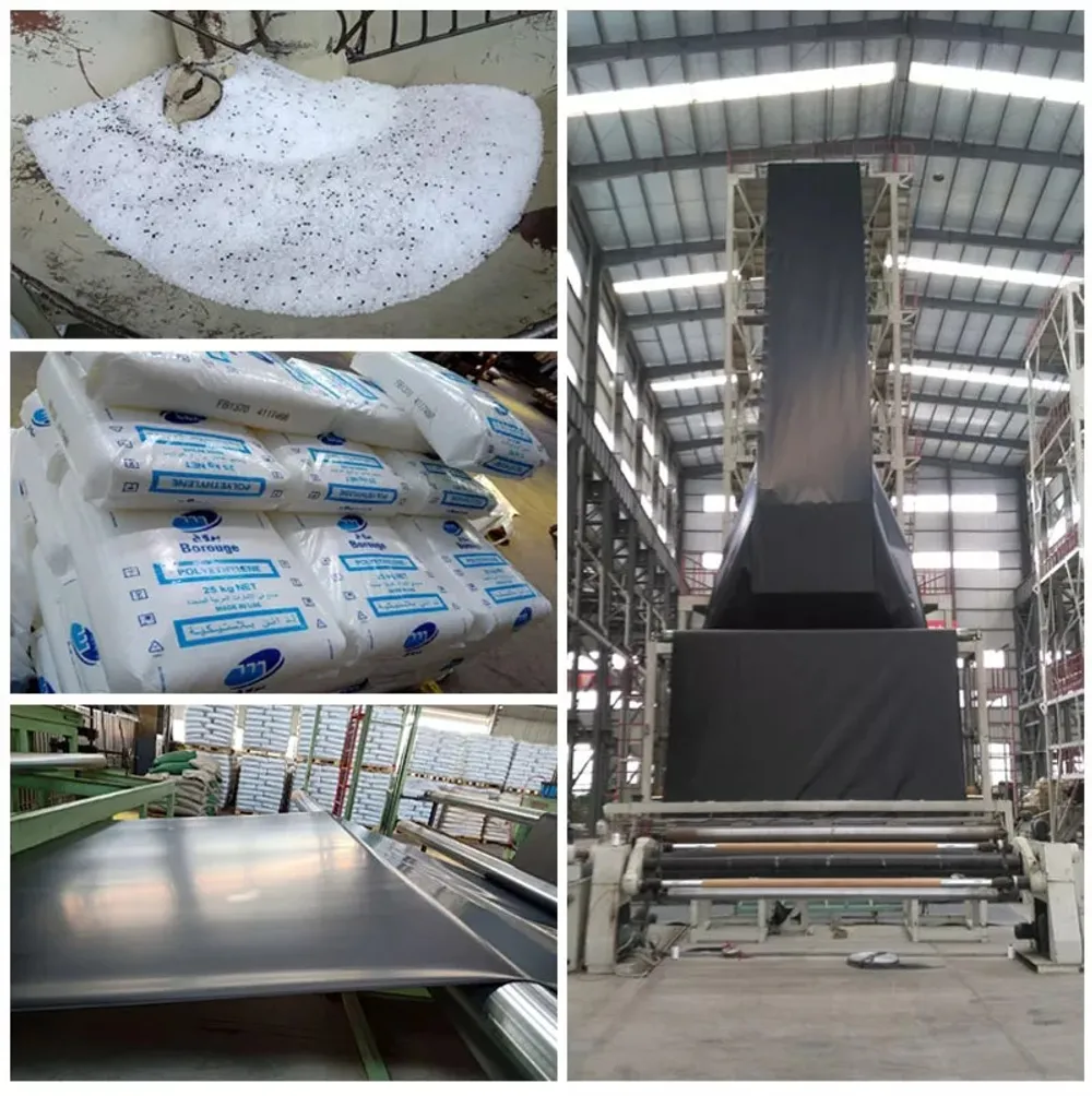 Geomembran Bertekstur (Textured Geomembrane) — Produksi