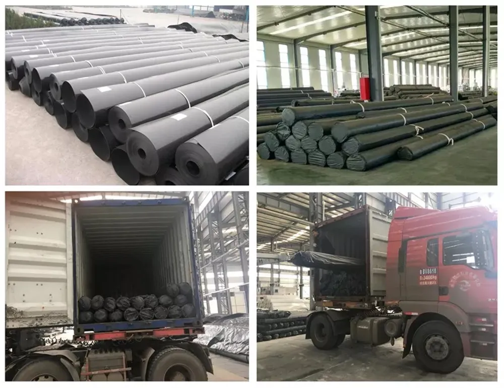 Geomembran Bertekstur (Textured Geomembrane) — Pengiriman & pengemasan
